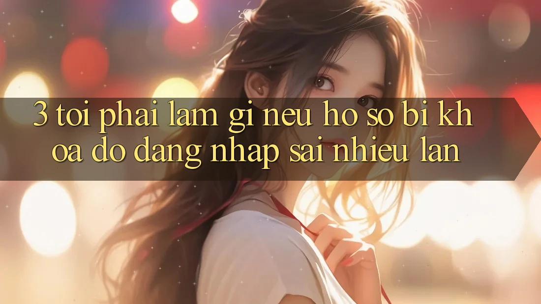 3. Tôi phải làm gì nếu hồ sơ bị khóa do đăng nhập sai nhiều lần? 3. Tôi phải làm gì nếu hồ sơ bị khóa do đăng nhập sai nhiều lần?