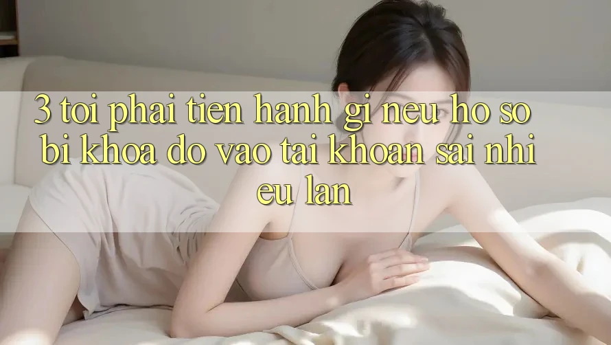 3. Tôi phải tiến hành gì nếu hồ sơ bị khóa do vào tài khoản sai nhiều lần? 3. Tôi phải tiến hành gì nếu hồ sơ bị khóa do vào tài khoản sai nhiều lần?