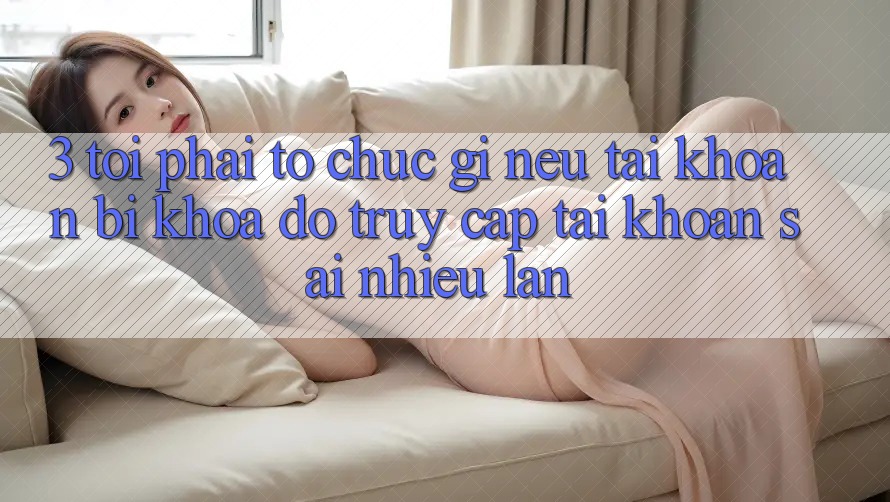 3. Tôi phải tổ chức gì nếu tài khoản bị khóa do truy cập tài khoản sai nhiều lần? 3. Tôi phải tổ chức gì nếu tài khoản bị khóa do truy cập tài khoản sai nhiều lần?