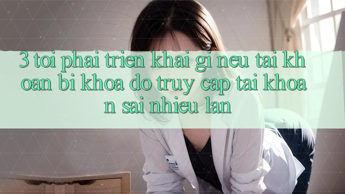 3. Tôi phải triển khai gì nếu tài khoản bị khóa do truy cập tài khoản sai nhiều lần? 3. Tôi phải triển khai gì nếu tài khoản bị khóa do truy cập tài khoản sai nhiều lần?
