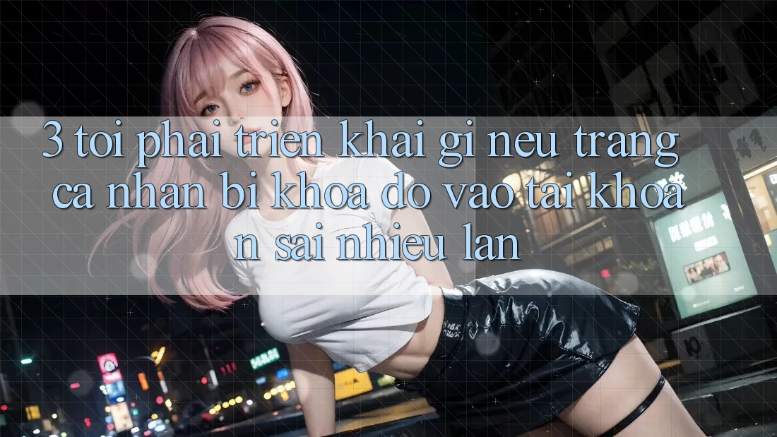 3. Tôi phải triển khai gì nếu trang cá nhân bị khóa do vào tài khoản sai nhiều lần? 3. Tôi phải triển khai gì nếu trang cá nhân bị khóa do vào tài khoản sai nhiều lần?