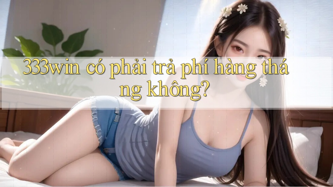 333win có phải trả phí hàng tháng không? 333win có phải trả phí hàng tháng không?