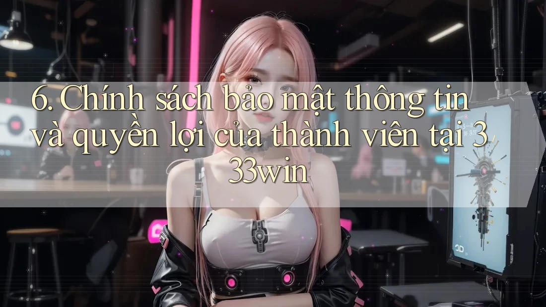 6. Chính sách bảo mật thông tin và quyền lợi của thành viên tại 333win
