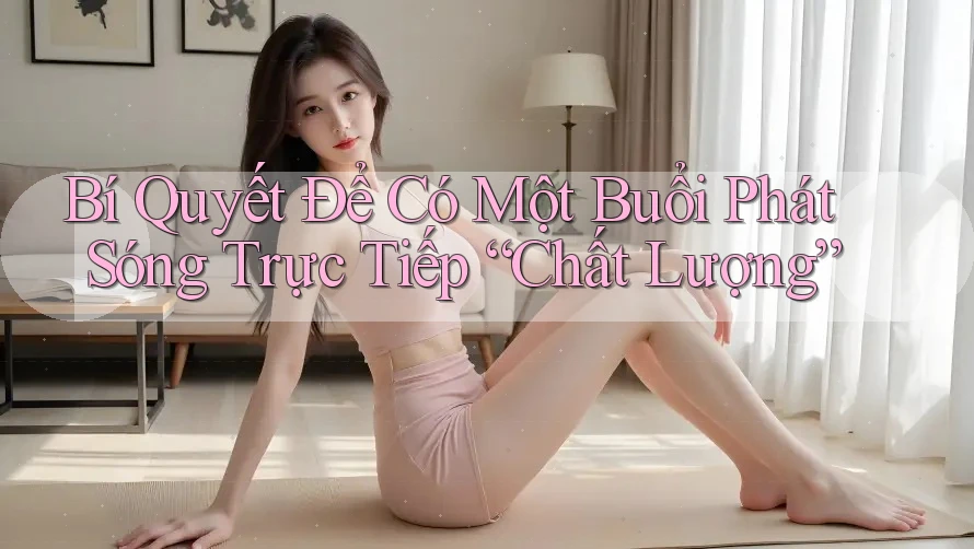 Bí Quyết Để Có Một Buổi Phát Sóng Trực Tiếp “Chất Lượng” Bí Quyết Để Có Một Buổi Phát Sóng Trực Tiếp “Chất Lượng”