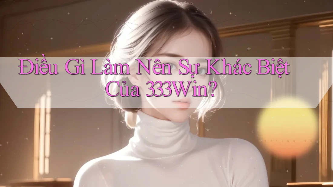 Điều Gì Làm Nên Sự Khác Biệt Của 333Win? Điều Gì Làm Nên Sự Khác Biệt Của 333Win?