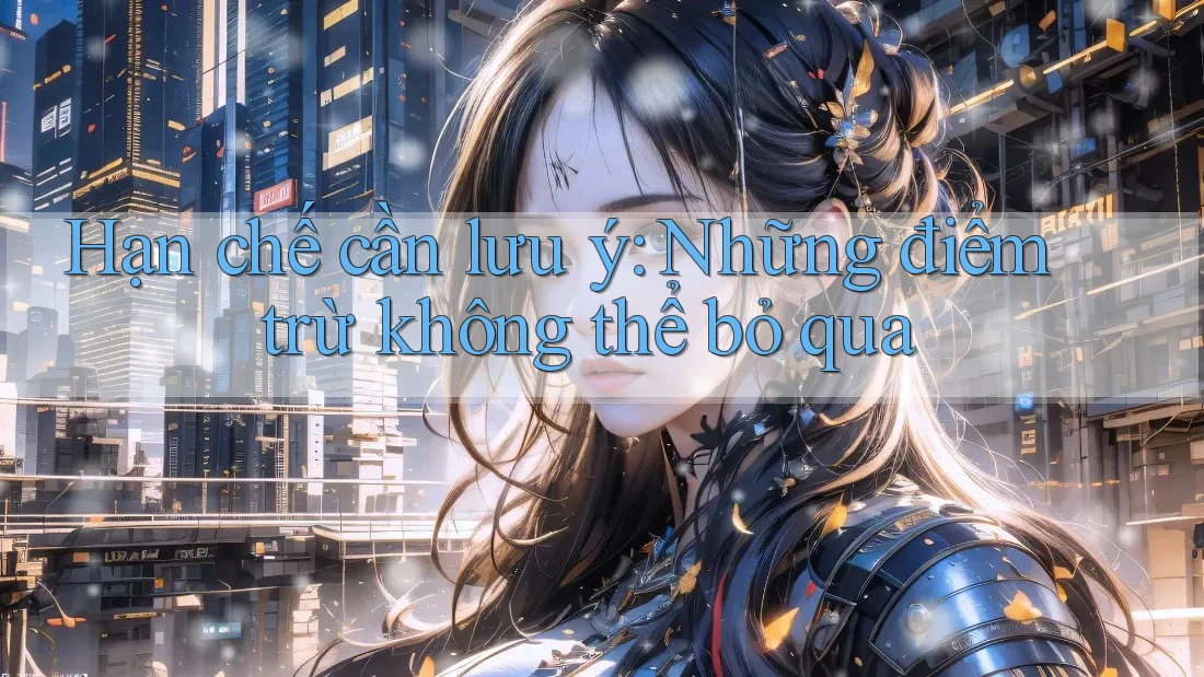 Hạn chế cần lưu ý: Những điểm trừ không thể bỏ qua Hạn chế cần lưu ý: Những điểm trừ không thể bỏ qua