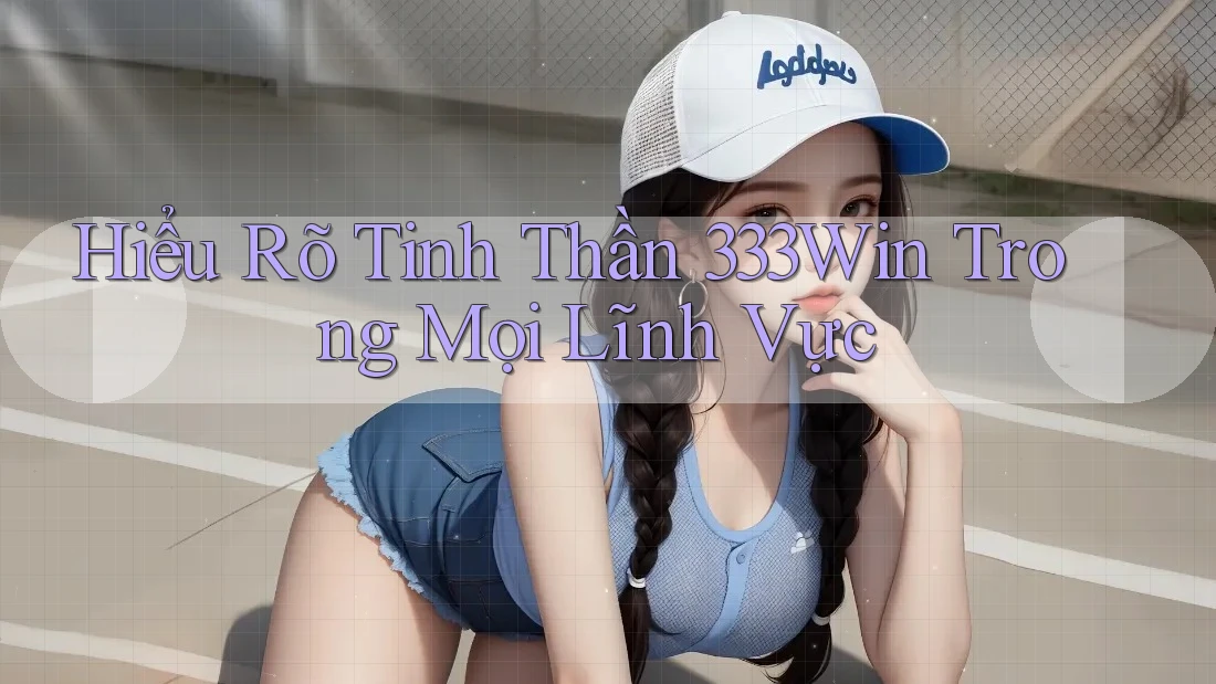 Hiểu Rõ Tinh Thần 333Win Trong Mọi Lĩnh Vực