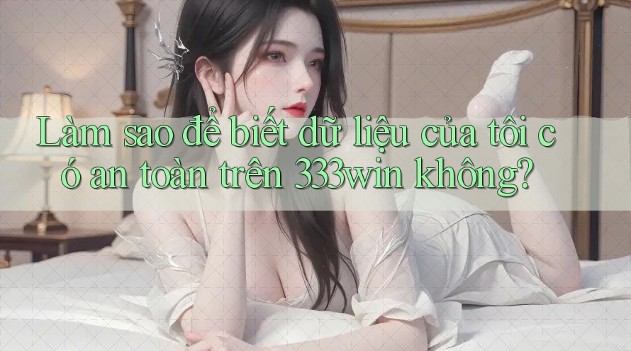 Làm sao để biết dữ liệu của tôi có an toàn trên 333win không?