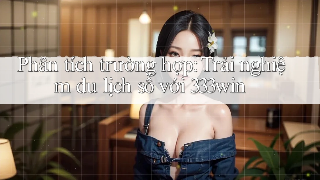 Phân tích trường hợp: Trải nghiệm du lịch số với 333win Phân tích trường hợp: Trải nghiệm du lịch số với 333win