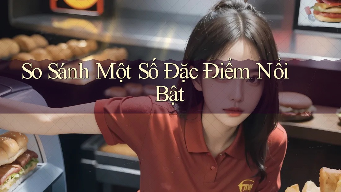 So sánh một số đặc điểm nổi bật So sánh một số đặc điểm nổi bật