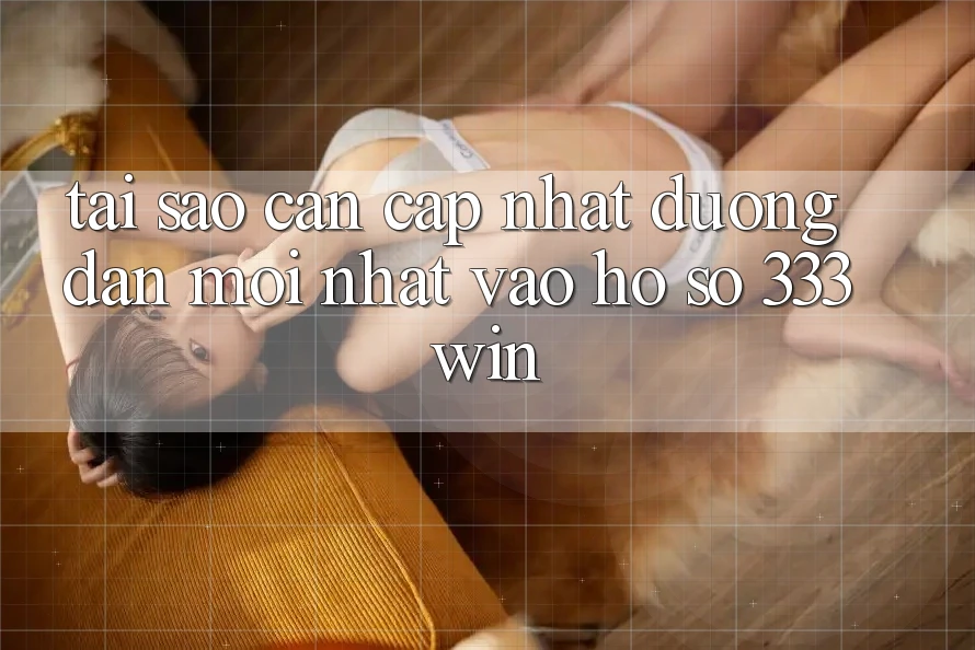 Tại Sao Cần Cập Nhật Đường dẫn Mới nhất Vào hồ sơ 333win?