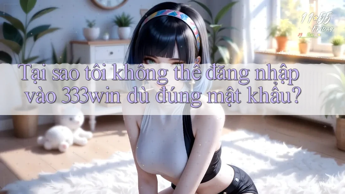 Tại sao tôi không thể đăng nhập vào 333win dù đúng mật khẩu?