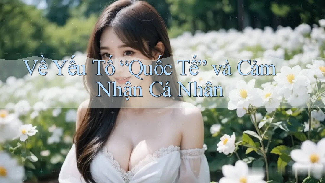 Về Yếu Tố “Quốc Tế” và Cảm Nhận Cá Nhân Về Yếu Tố “Quốc Tế” và Cảm Nhận Cá Nhân